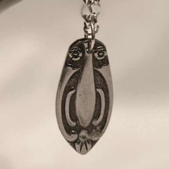 Unique Handcrafted/Handmade Spoon/Silverware Pendant with Necklace - Picture 1 of 3